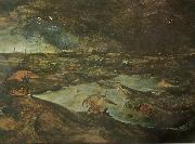 Pieter Bruegel stormen.ofullbordad oil on canvas